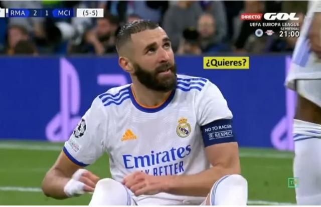 本泽马无私让点 对曼城罗德里戈本可以进3球！